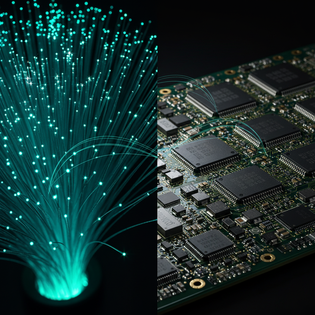 DNS cybersecurity — fiber-optic bundles and hardware security module circuit board